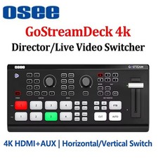 OSEE GoStream Deck 4K 4-CH 4K HDMI Live Streaming Video Mixer Switcher Panel