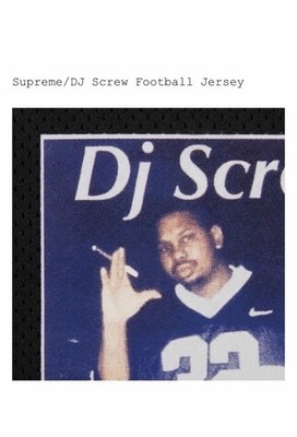 Supreme DJ Screw Football Jersey Black XL | eBay