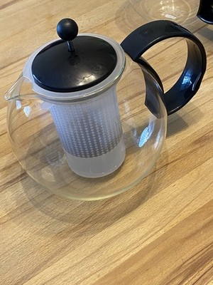 Bodum Assam Teebereiter Kunststofffilter Glas 1,5L Top Kanne Tee Vintage