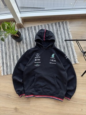 Mercedes Benz AMG Petronas Formula One Team Black Hoodie Size M Men