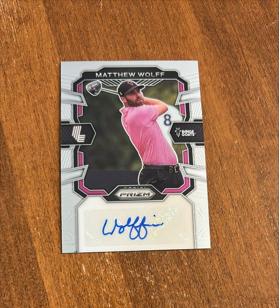 2024 Panini Prizm Liv Golf - Signatures Matthew Wolff #SIG-MWO (AU)