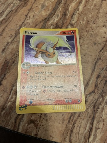 Flareon 5/100 EX Sandstorm Holo Pokémon Card