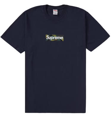 Supreme Box Logo Tee (FW23) Navy Camo Size Large Preowned | eBay