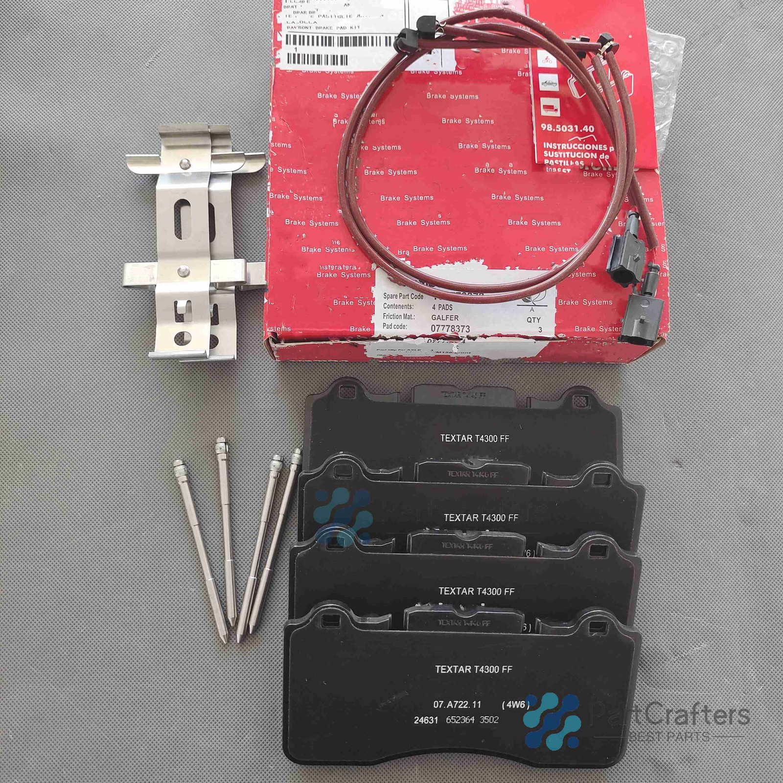 Front Brake Pad Kit For Ferrari 458 Italia & 458 Spider