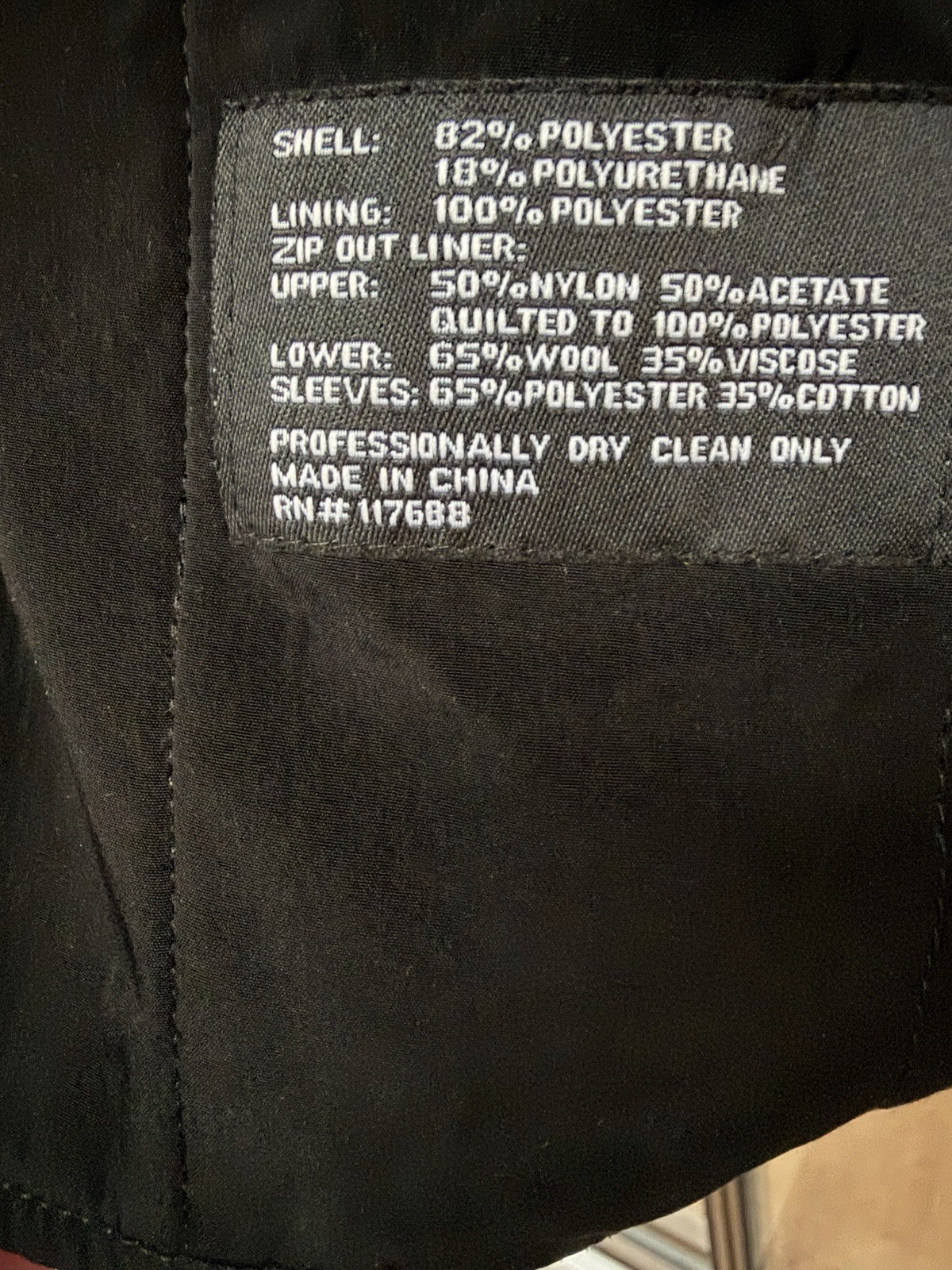 Calvin Klein men’s black coat/jacket.Zip/snap-buttons,removable lining.Size XXL. image 6