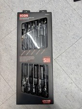 Icon Wrdbfm-5 Professional Metric Double Box Flex Ratcheting Wrench Set New Icon Wrdbfm-5 Professional Metric Double Box Flex Ratcheting Wrench Set New