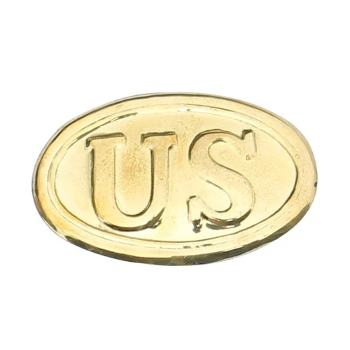 Replicated Civil War Enlisted Union Soldier Oval Brass Belt Buckle Reenactment