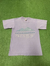 Vintage 90s Pikes Peak Colorado Nature Shirt Size Small Faded Purple VTG MARKED