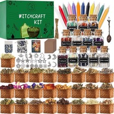 IRmm Witchcraft Supplies Kit, 85 PCS Wiccan Supplies and Tools,
