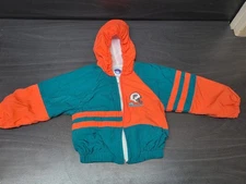 Vintage NFL Miami Dolphins Track Suit Outfit Windbreaker Baby Fair 24 Months