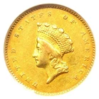 Photo of a 1855-O Gold Dollar from an eBay sale
