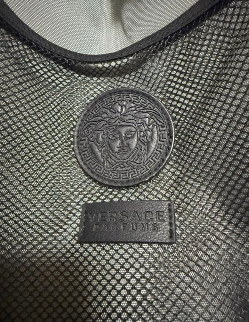 VERSACE PARFUMS Medusa Backpack Gray/Black Large Capacity Used thumbnail 6