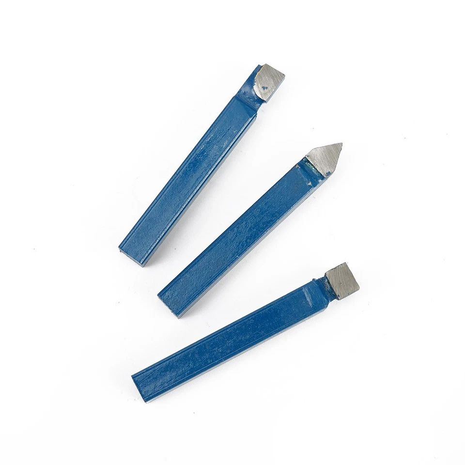 1/4" Carbide Lathe Tools Metal Tip Cutting Tipped Cutter C4-C6 Kit Bit AR4-C6 - Image 3 of 4