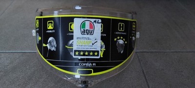 AGV Pista GP RR, Corsa R Z87 + S / VESC-8 Visier Klar Original