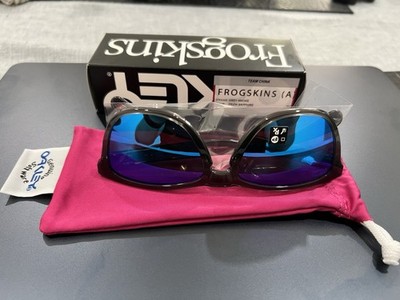Oakley Frog skin Grey Smoke With Prizm Sapphire Lens Team China