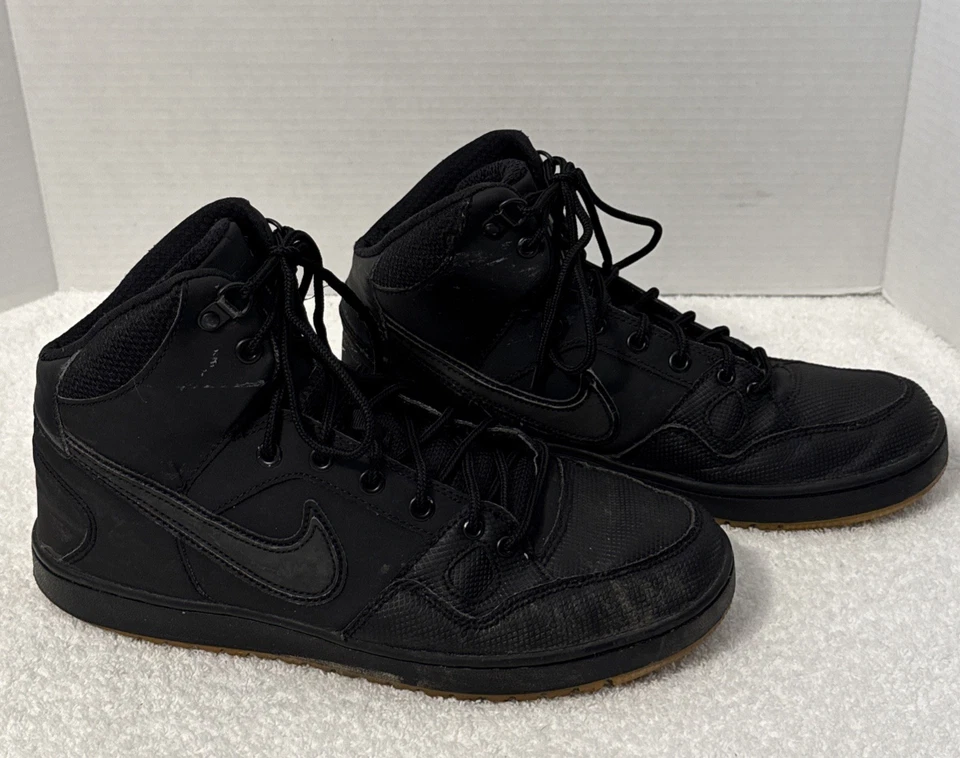 Zapatillas Nike Son Of Force de cuero negras para hombre talla 8,5 807242-009 Foto 3 de 4