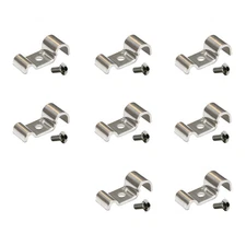 3/16-3/8" Stainless Steel 16pc Brake Line Clamps and Screws Street Rod Dune