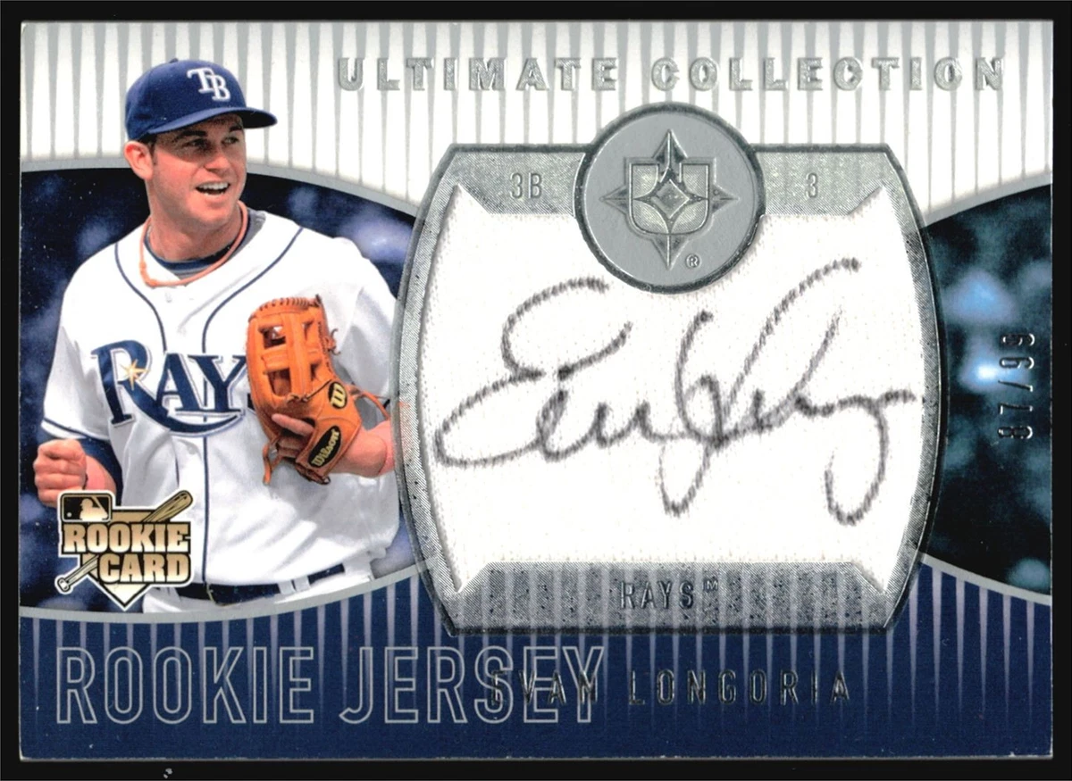 Evan Longoria Autographed Baseball Sports Trading Cards