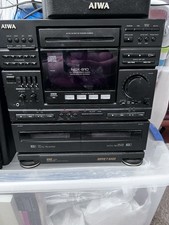 AIWA NSX-2700 Digital Audio Compact Disc Stereo System Receiver Dual Cassette CD