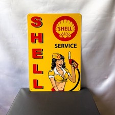 Shell Benzina - XXL - Insegna retrò Shell Lucida!  23,6 x 15,7 pollici (60 x 40)