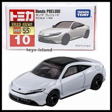 TOMICA 10 HONDA PRELUDE 1/64 TOMY DIECAST CAR 2025 SEP NEW MODEL WHITE