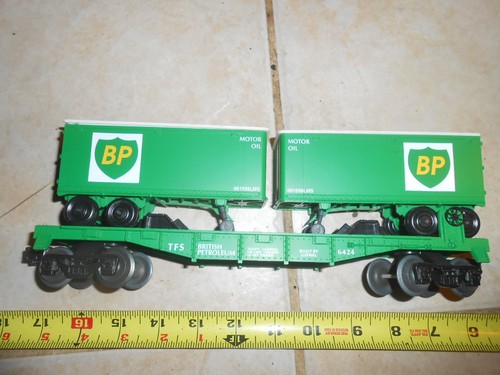 O/O-27 Lionel 62001 BP coche plano con 2 furgonetas. | Zustand: Used