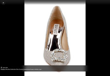 Badgley Mischka silver glitter size 8 1/2