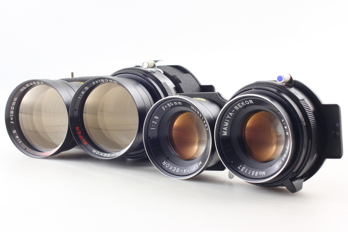 【難あり】MAMIYA C330 Professional f +ブルードット Mamiya C330 Professional F Camera Kit with 80mm Lens - Boxed
