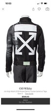 off white denim jacket men small