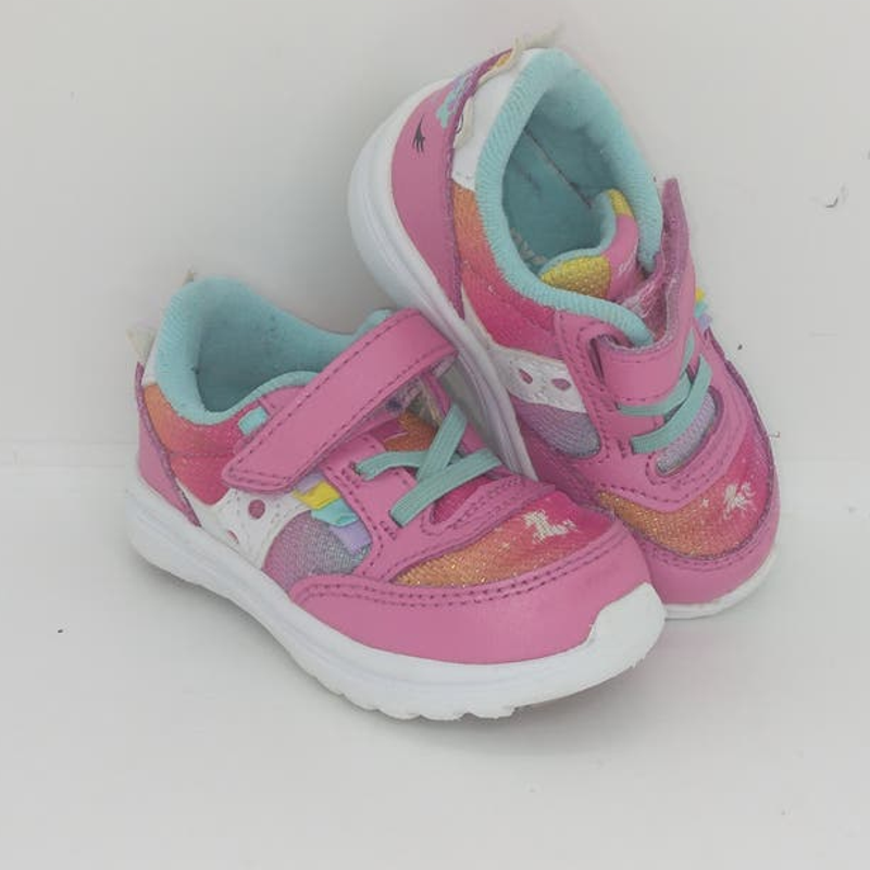 Saucony Jazz Lite Baby Girls Pre-owned Pink Leather Unicorn