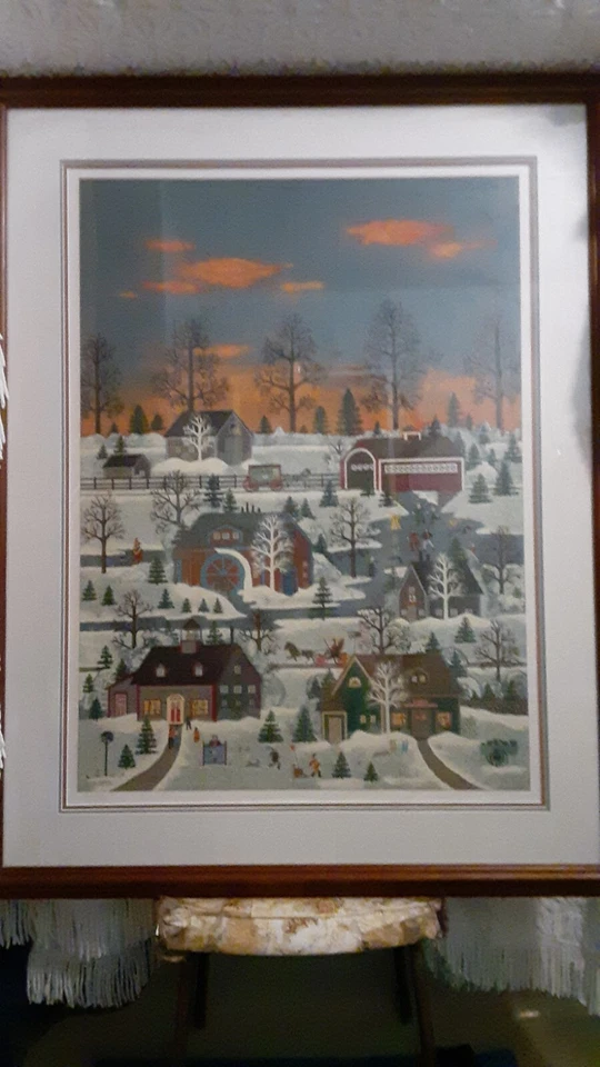 Jane Wooster Scott Seragraph ..Hanging out at Millers Pond Winterwonderland — 第 3/4 张图片