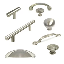Multi-pack Cabinet Pull Drawer Handle Knob Kitchen Hardware Brushed Satin Nickel