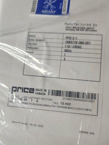Price Industries VAV Diffuser T Stat LCD 115 24 Vac 60 HZ 1 Phase PPD-2-1 NEW - 第 7/16 張圖片