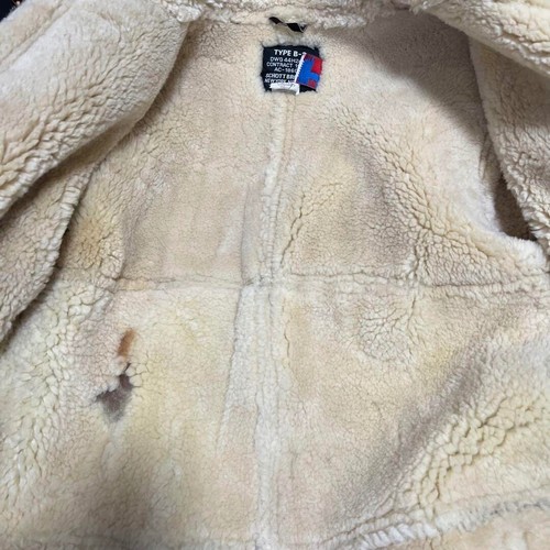 Schott Type B-3 Flight Mouton Leather Jacket Size 40 Made in USA - Picture 8 of 9