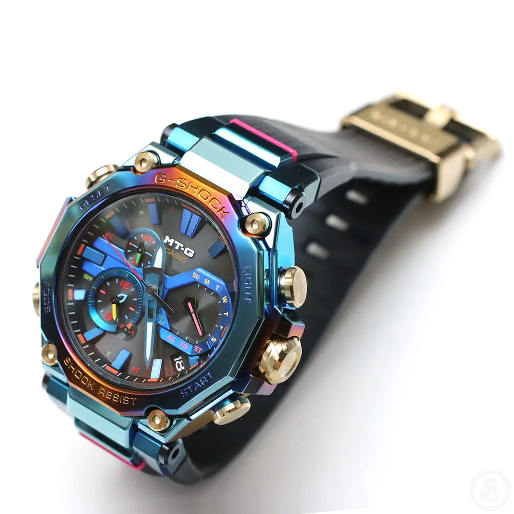 G Shock Mt G Blue Phoenix Rainbow Ip Limited Edition Watch Mtg B00ph 2a Ebay