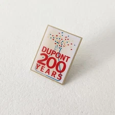 Vintage DuPont Chemical 200 Years Lapel Pin Advertising Dow