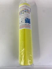 DecoFlock HEAT TRANSFER VINYL Roll Iron on HTV 19.5" Cricut - Neon Yellow