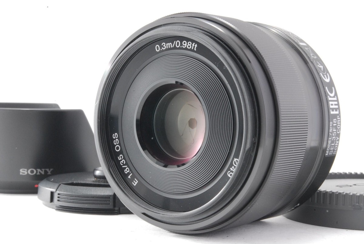 TOP MINT BOXED】 Sony E 35mm f/1.8 SEL35F18 OSS Wide Angle Lens 