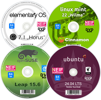 Best of Linux Edition Winter 2025 (64 Bit) Deutsch auf DVD oder USB-Stick