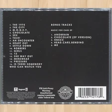 +5 BONUS TRACKS----  THE 1975 Exclusive CD with MUSIC FOR CARS EP Anobrain  0119