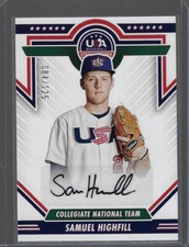 2022 USA Stars & Stripes SAMUEL HIGHFILL Auto AUTOGRAPH 084/125