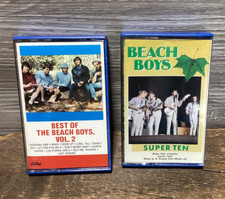 Best Of Beach Boys Vol. 2  Beach Boys Super Ten Lot of 2 Cassettes Surf Rock