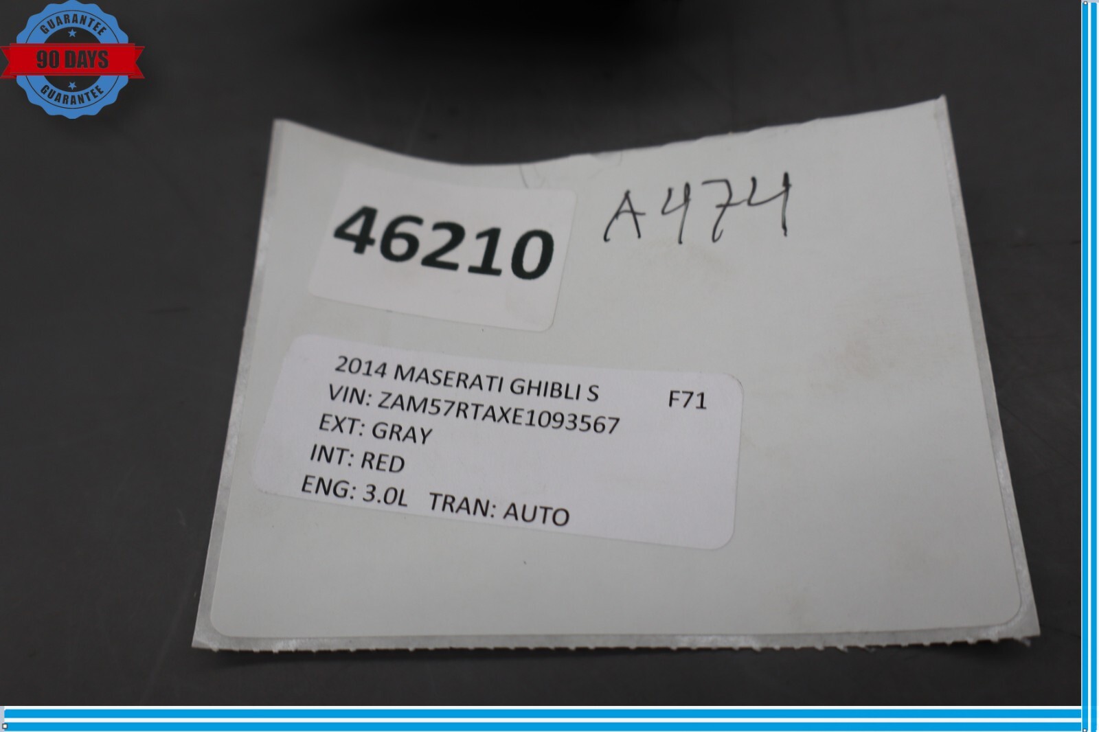 14-20 Maserati Ghibli Levante Front Right Side Seat Control Switch Module Oem