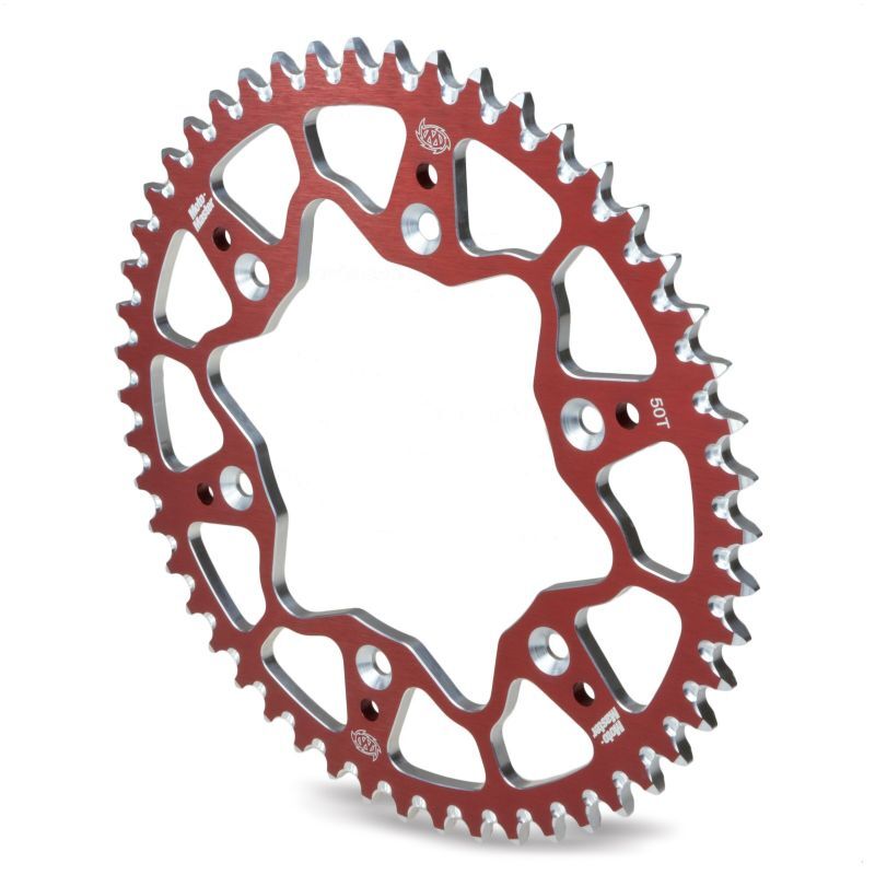 Pignon arrière Ergal T7075 rouge KTM et Husqvarna 50 dents pas 520
