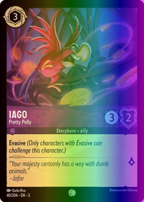 Lorcana Iago - Pretty Polly (40/228) Into the Inklands NM FOIL