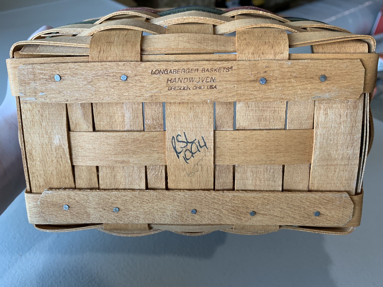 LONGABERGER RECIPE BASKET Shades of Autumn 1994 New SEALED Lid + Cards