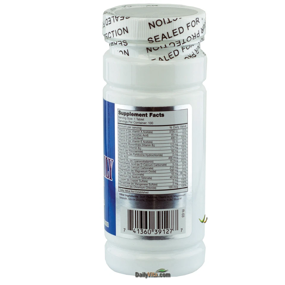 5 x Multivitamínico Completo Diario 4 Hombres Multimineral 100 CT Uno al Día Foto 2 de 3