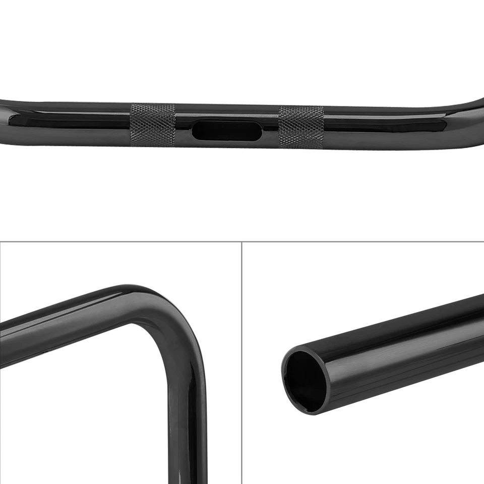 Barra de suspensión de 1" Ape 10~18” manillar de elevación moleteado y pretaladrado apto para Harley Foto 3 de 4