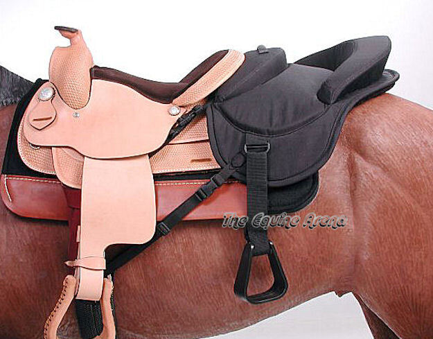 Ride Behind Buddy Seat - Black Or Brown - Fits Behind Western Saddle