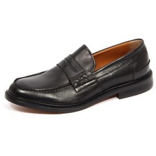 G1374 mocassino uomo POEMA black leather loafer men